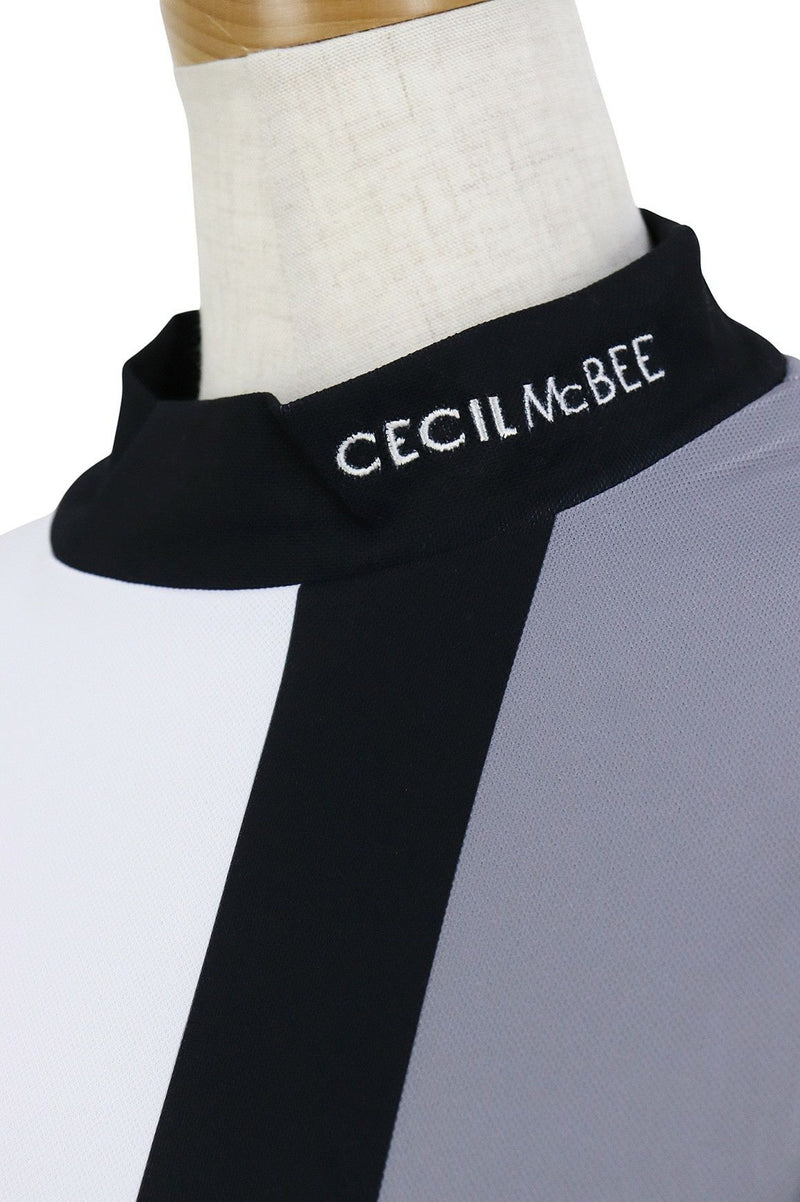 高领衬衫女士CECIL McBEE green塞西尔麦贝绿色2025春夏新款高尔夫球服