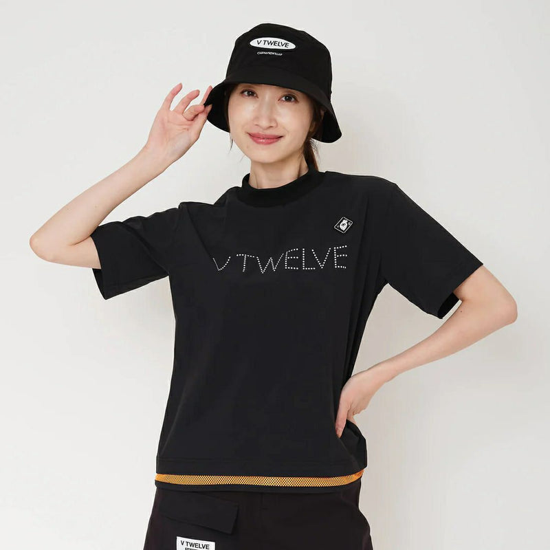 High neck shirt for women V12 golf V-Twelve 2025 Spring/Summer New Golf Wear