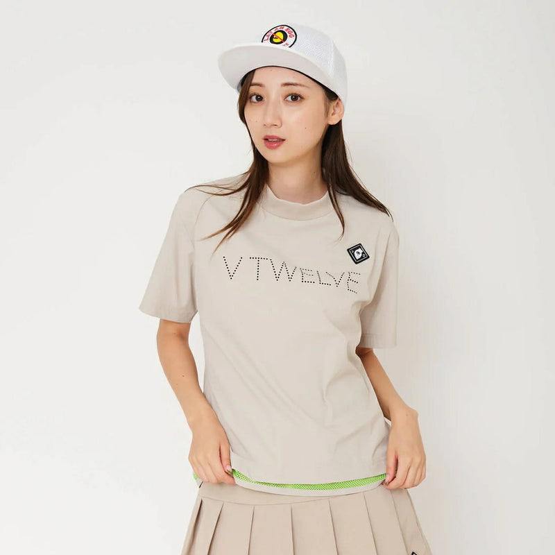 High neck shirt for women V12 golf V-Twelve 2025 Spring/Summer New Golf Wear