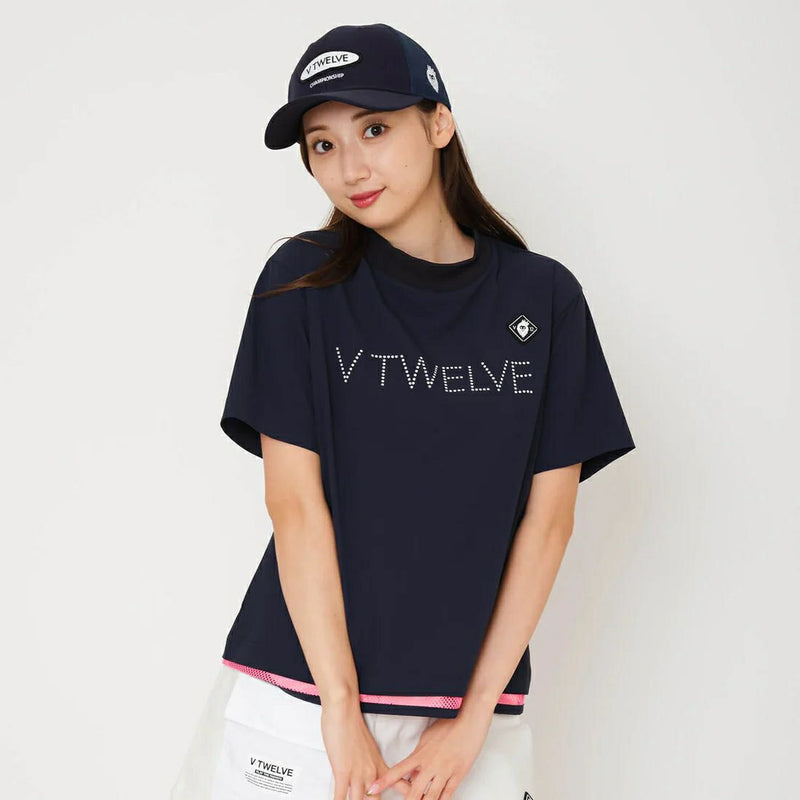 High neck shirt for women V12 golf V-Twelve 2025 Spring/Summer New Golf Wear