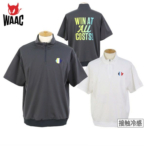 polo衫男士瓦克WAAC日本正品2025春夏新款高尔夫球服