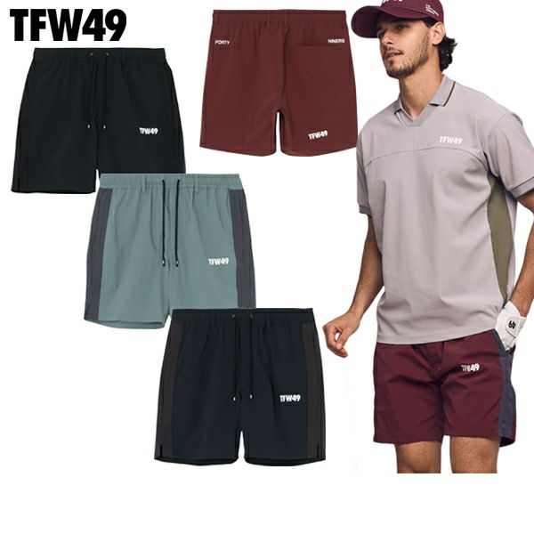 短裤男士tee effada bru tee nine TFW49 2025春夏新款高尔夫球服