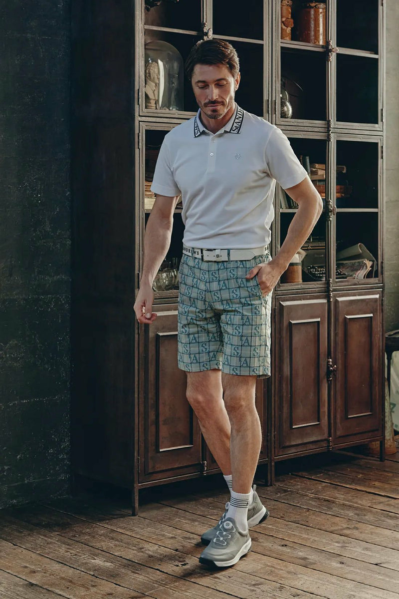 polo衫男士圣安德鲁斯St ANDREWS 2025春夏新款高尔夫球服