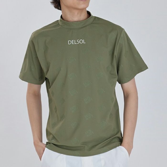 ハイネックシャツ メンズ デルソルゴルフ DELSOL GOLF 2025 春夏 新作 ゴルフウェア