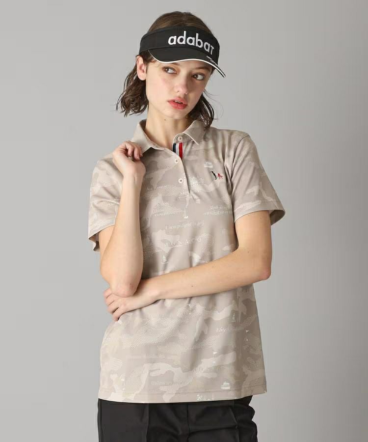 polo衫女士adabat 2025春夏新款高尔夫球服