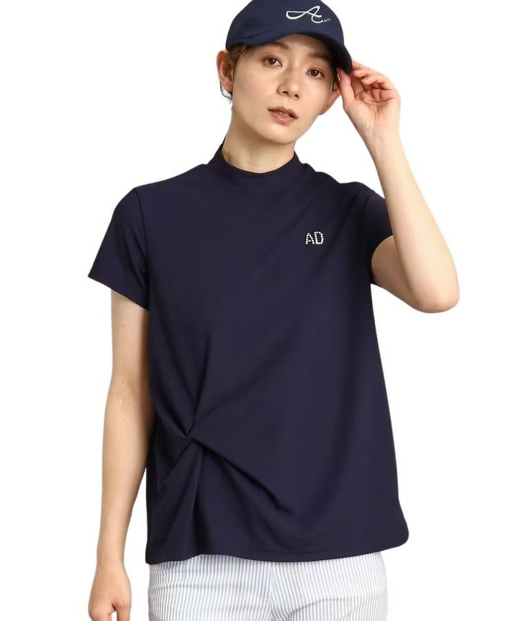 ハイネックシャツ レディース アダバット adabat  ゴルフウェア