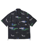 男士休閒襯衫綠色邊緣猴子綠色邊緣猴子高爾夫服裝