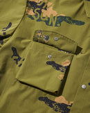 男士休閒襯衫綠色邊緣猴子綠色邊緣猴子高爾夫服裝