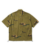 男士休閒襯衫綠色邊緣猴子綠色邊緣猴子高爾夫服裝