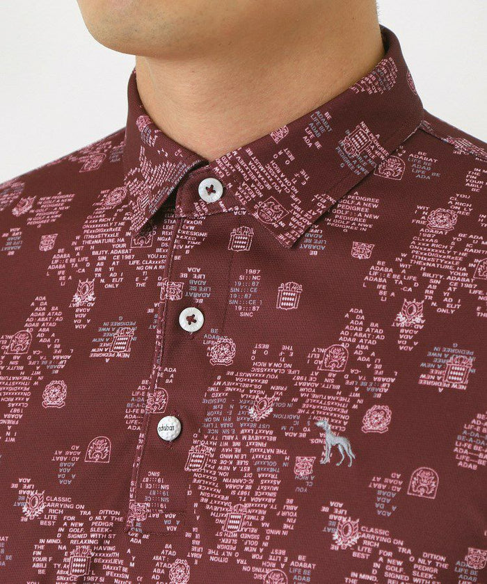 ポロシャツ メンズ アダバット adabat 2025 秋冬 新作 ゴルフウェア