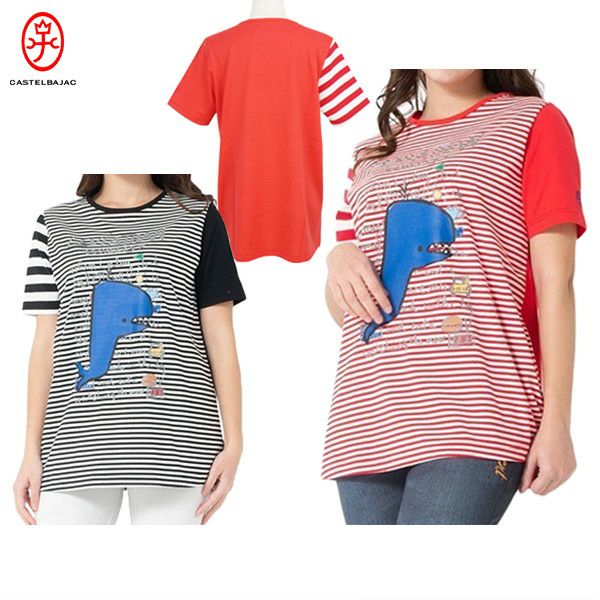 カステルバジャック CASTELBAJAC 7223272201 レディース デザインＴシャツ ディズニーコラボ ドルマンＴシャツ ゴルフウェア スポーツウェア ファッション 7213272102011.jpg