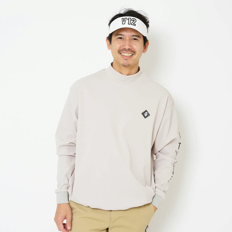 High neck shirt for men V12 golf V-Twelve 2025 autumn/winter new golf wear