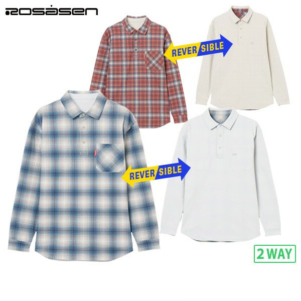 Men's Polo Shirt ROSASEN 2025 Fall/Winter New Golf Wear