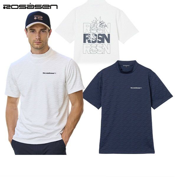 High neck shirt for men ROSASEN 2025 Autumn/Winter New Golf Wear