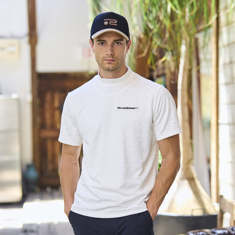 High neck shirt for men ROSASEN 2025 Autumn/Winter New Golf Wear