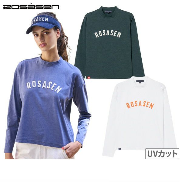 High neck shirt for women Rosasen 2025 Autumn/Winter New Golf Wear