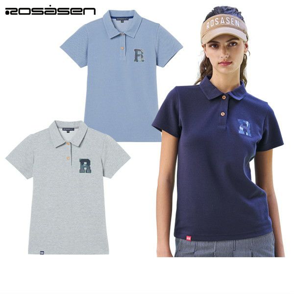 Polo shirt for women Rosasen 2025 Autumn/Winter New Golf Wear
