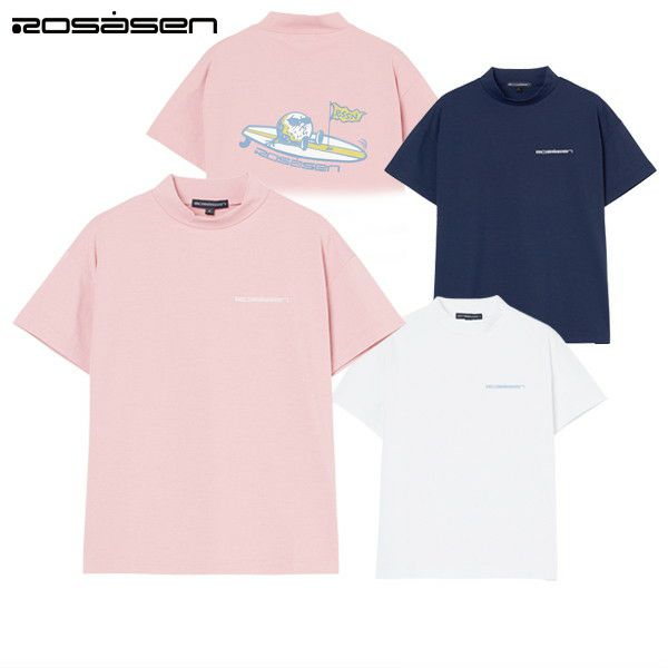 High neck shirt for women Rosasen 2025 Autumn/Winter New Golf Wear