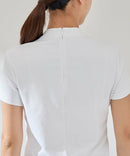 여성을위한 하이 넥 셔츠 Jun & Lope Jun & Lope Jun & Lope Golf Wear