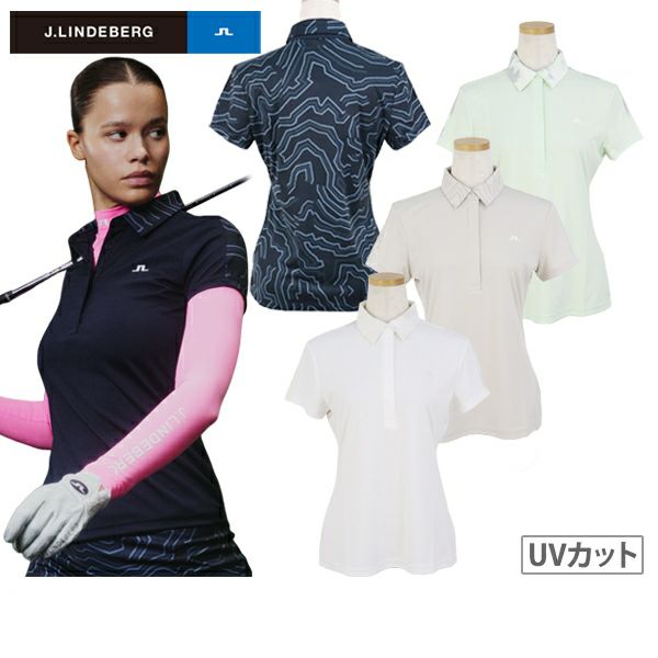 Polo shirt for women J.LINDEBERG J.LINDEBERG Japan genuine product 2025 Autumn/Winter new golf wear