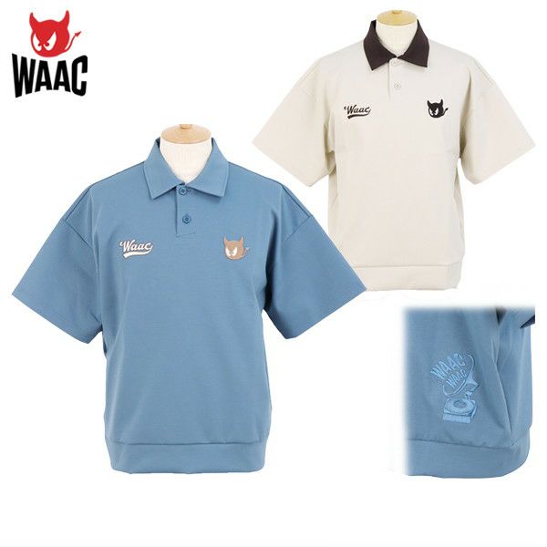폴로 셔츠 남자 WAC 와이 일본 일본 진품 제품 2025 가을/겨울 새 골프 착용