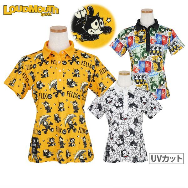Short-sleeved polo shirt for women Loudmouth Golf LOUDMOUTH GOLF Japanese genuine product Japanese standard 2025 Fall/Winter new golf wear