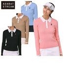 Polo shirt for women ADABAT STREAM 2025 Fall/Winter New Golf Wear