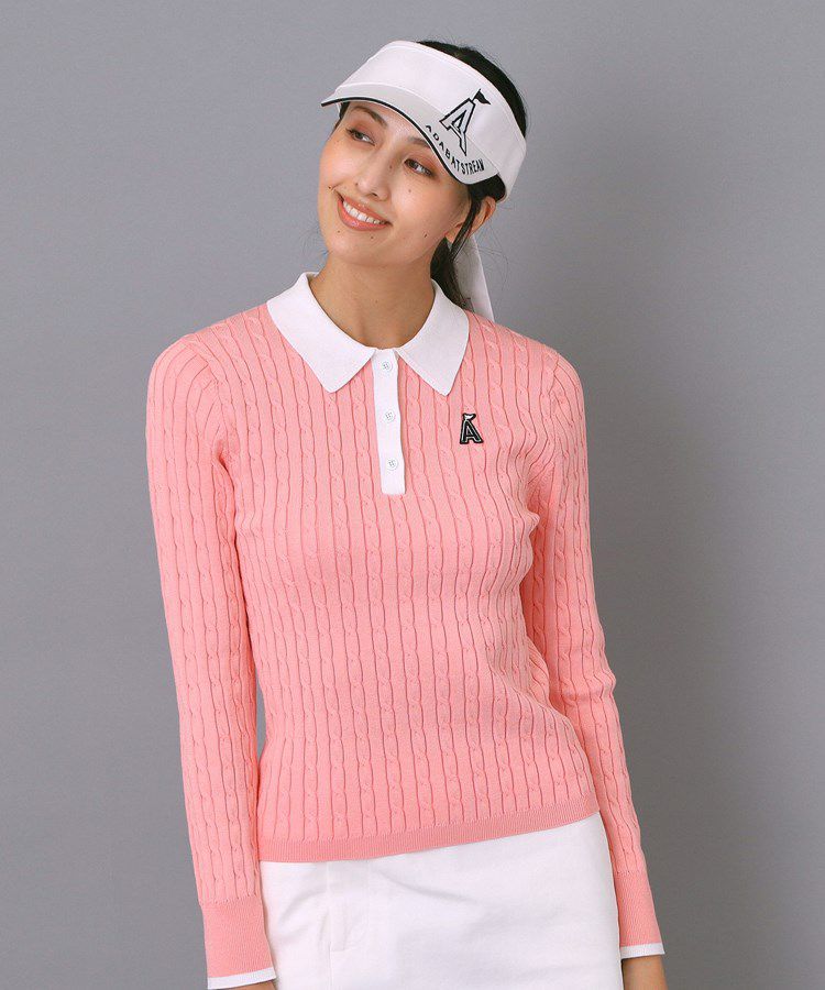 Polo shirt for women ADABAT STREAM 2025 Fall/Winter New Golf Wear