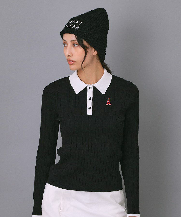 Polo shirt for women ADABAT STREAM 2025 Fall/Winter New Golf Wear