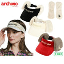 サンバイザー レディース アルチビオ archivio 2025 秋冬 新作 ゴルフ