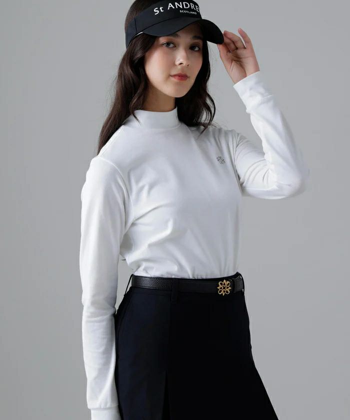 여성을위한 하이 넥 셔츠 세인트 앤드류스 세인트 앤드류 2025 가을/겨울 뉴 골프웨어