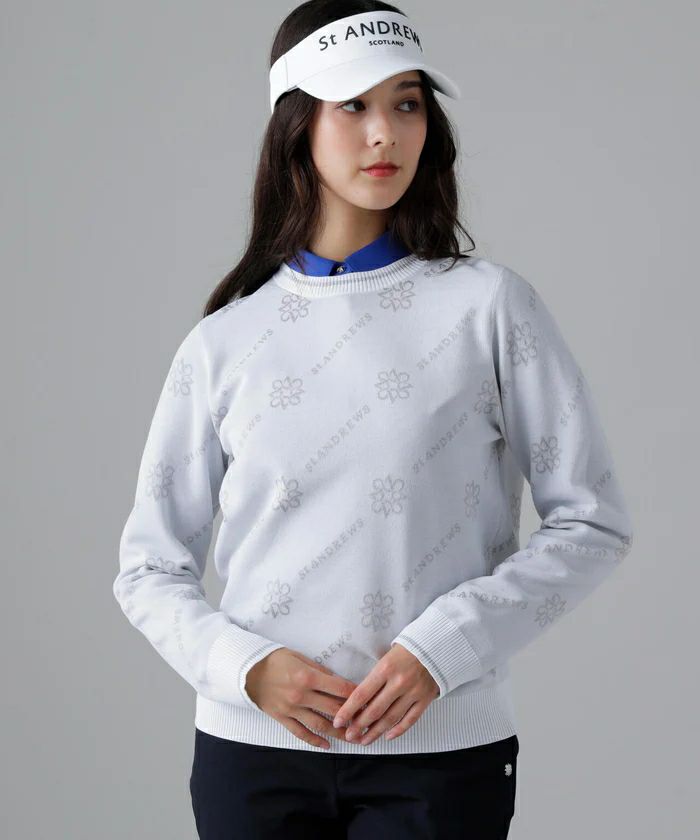 Women's Sweater St Andrews St ANDREWS 2025 Fall/Winter New Golf Wear