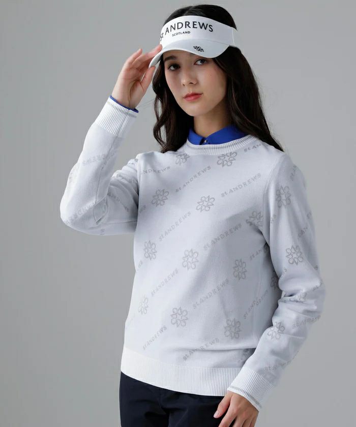 Women's Sweater St Andrews St ANDREWS 2025 Fall/Winter New Golf Wear