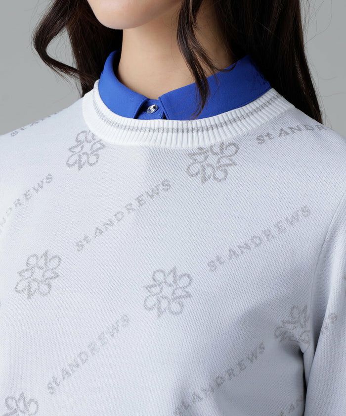 Women's Sweater St Andrews St ANDREWS 2025 Fall/Winter New Golf Wear
