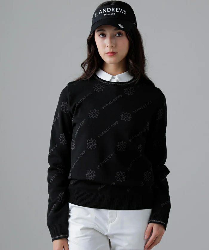 Women's Sweater St Andrews St ANDREWS 2025 Fall/Winter New Golf Wear