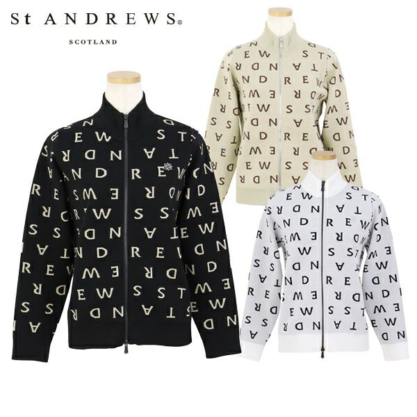 Knitted blouson for women St Andrews St ANDREWS 2025 Fall/Winter New Golf Wear
