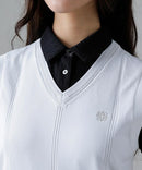 여성을위한 V- 넥 니트 조끼 St Andrews St Andrews 2025 가을/겨울 새 골프 착용