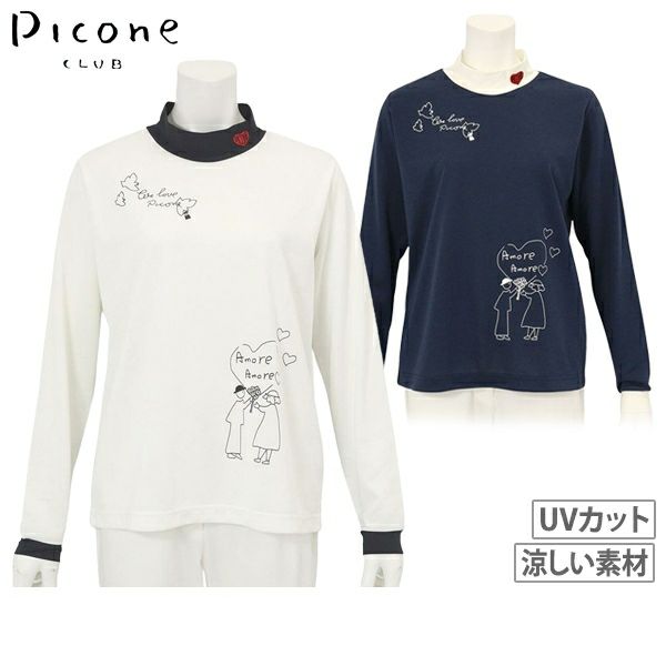 高领衬衫女士皮康内俱乐部PICONE CLUB 2025秋冬新款高尔夫球服