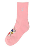 女子工作室紫红色工作室Picone 2025秋季/冬季新的袜子短袜子