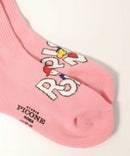 女子工作室紫红色工作室Picone 2025秋季/冬季新的袜子短袜子