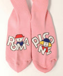 女子工作室紫红色工作室Picone 2025秋季/冬季新的袜子短袜子