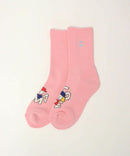 女子工作室紫红色工作室Picone 2025秋季/冬季新的袜子短袜子