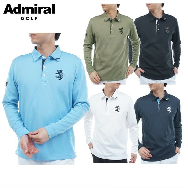 ポロシャツ メンズ アドミラルゴルフ Admiral Golf 日本正規品 2025 秋冬 新作 ゴルフウェア