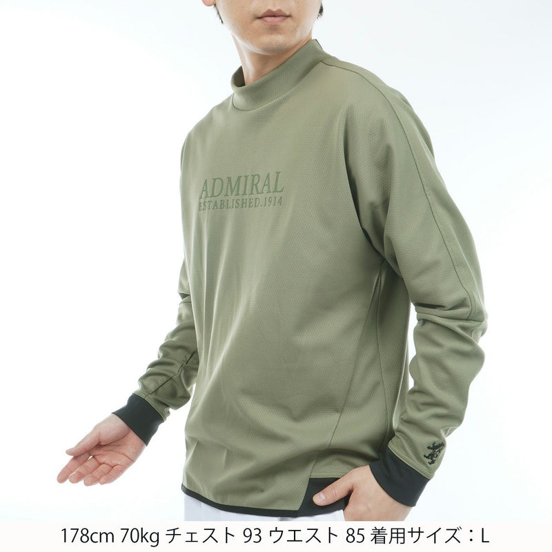 ハイネックシャツ メンズ アドミラルゴルフ Admiral Golf 日本正規品 2025 秋冬 新作 ゴルフウェア