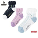 ショートソックス レディース アダバット adabat 2025 秋冬 新作 ゴルフ