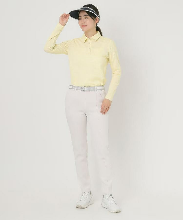 Women's polo shirt adabat adabat 2025 autumn/winter new golf wear