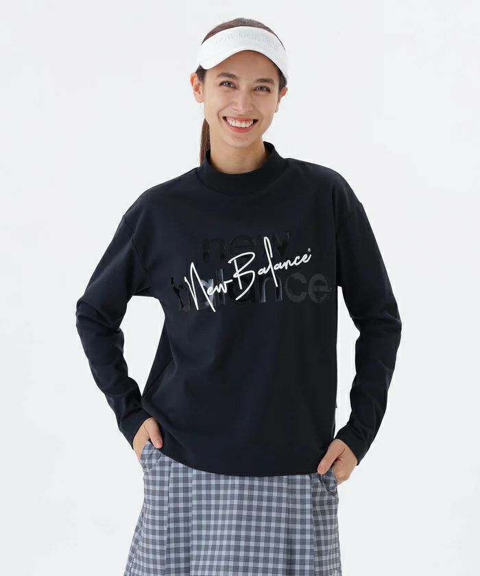 여성을위한 하이 넥 셔츠 뉴 밸런스 골프 뉴 밸런스 골프 2025 가을/겨울 뉴 골프 착용