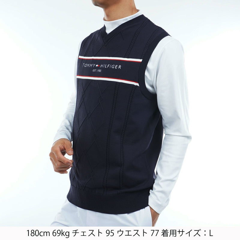 ニットベスト メンズ トミー ヒルフィガー ゴルフ TOMMY HILFIGER GOLF 日本正規品 2025 秋冬 新作 ゴルフウェア