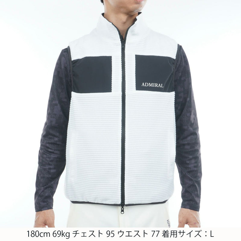 Vest  Men's Admiral Golf Admiral Golf Japan Official Product 2025 Fall/Winter New Golf Wear