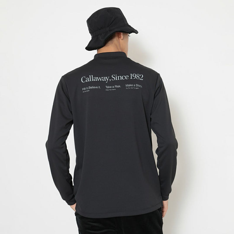 男士高脖子衬衫Callaway服装Callaway高尔夫Callaway服装2025秋季/冬季新高尔夫服装